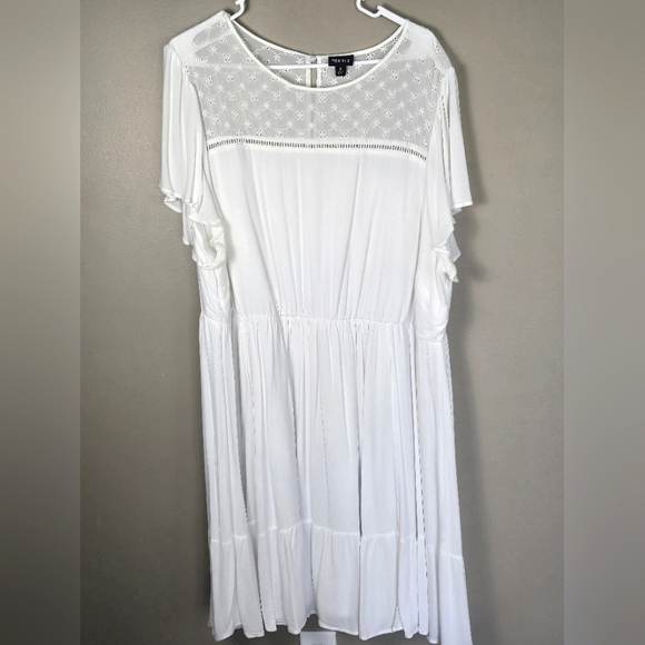 Women's Torrid Tiered Boho Flutter Skater Dress, Size 3 - Picture 2 of 4